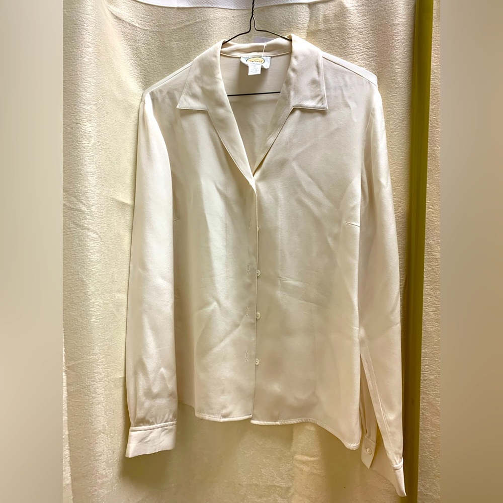 Vintage Talbots Pure Silk Blouse Size 12 (Medium)